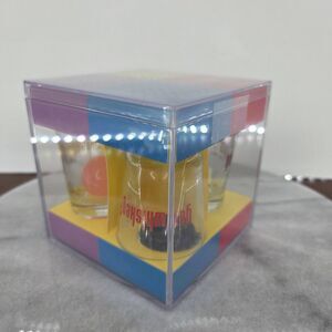 Party Drinking Game Set Shot Glasses Dice Quarters Ball 3-Man Midnight Shooters